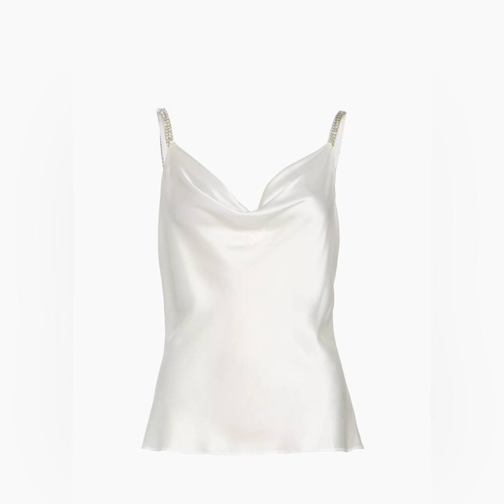 Generation Love
Lori Crystal-Embellished Stretch Silk Camisole
